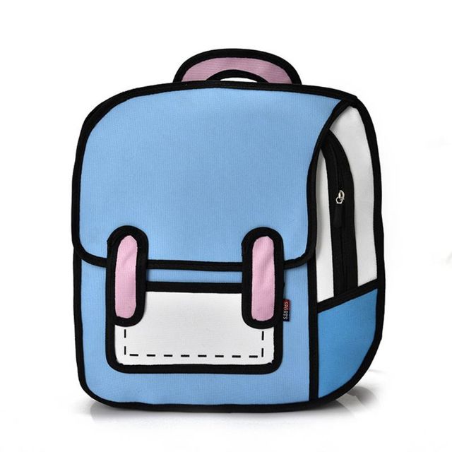 Mochila de dibujo 2D de moda unisex