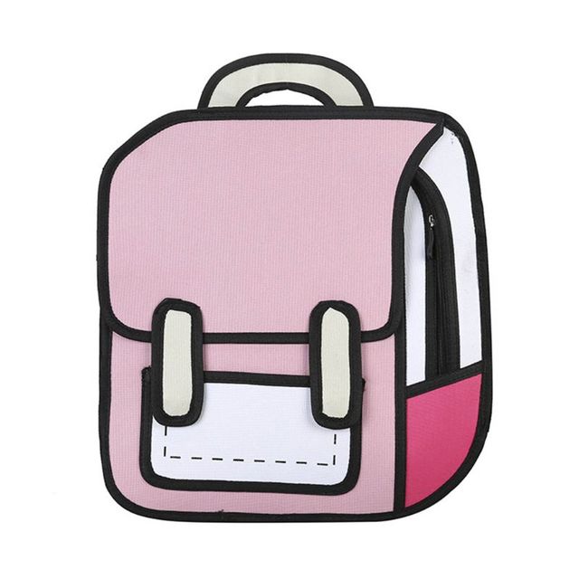 Mochila de dibujo 2D de moda unisex