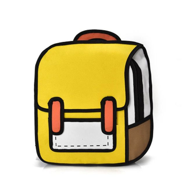 Mochila de dibujo 2D de moda unisex