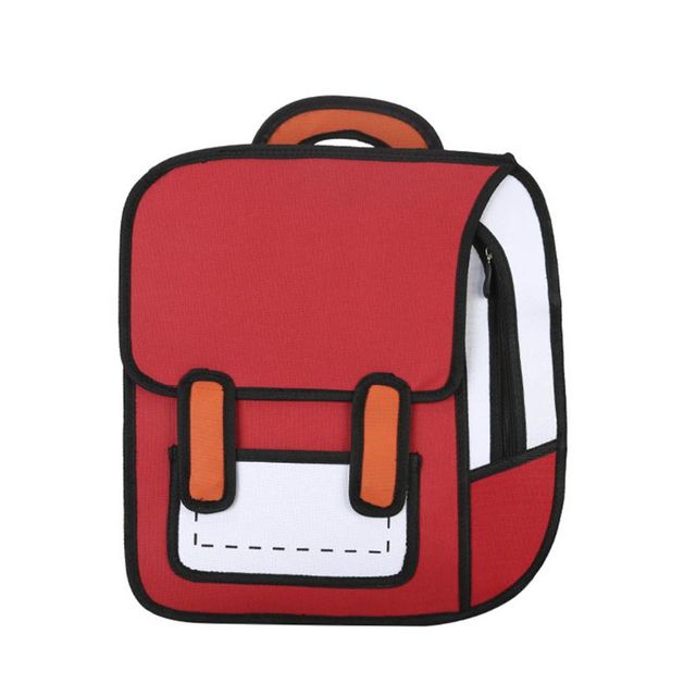 Mochila de dibujo 2D de moda unisex