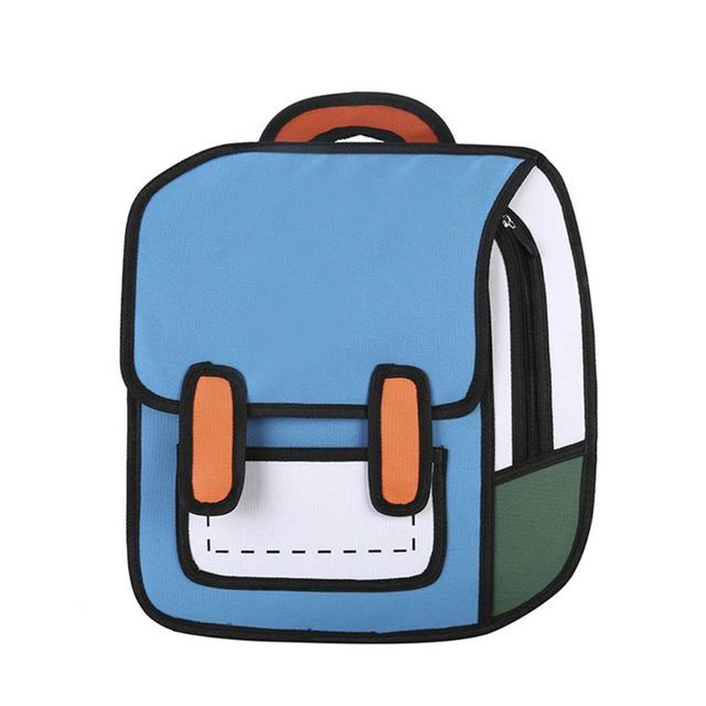 Mochila de dibujo 2D de moda unisex