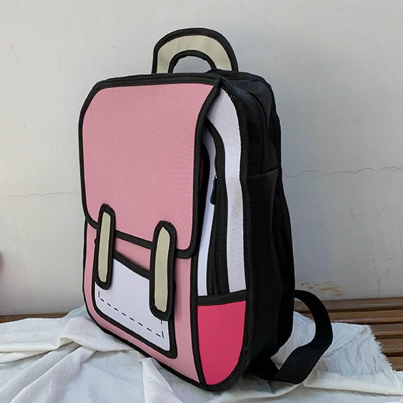 Mochila de dibujo 2D de moda unisex
